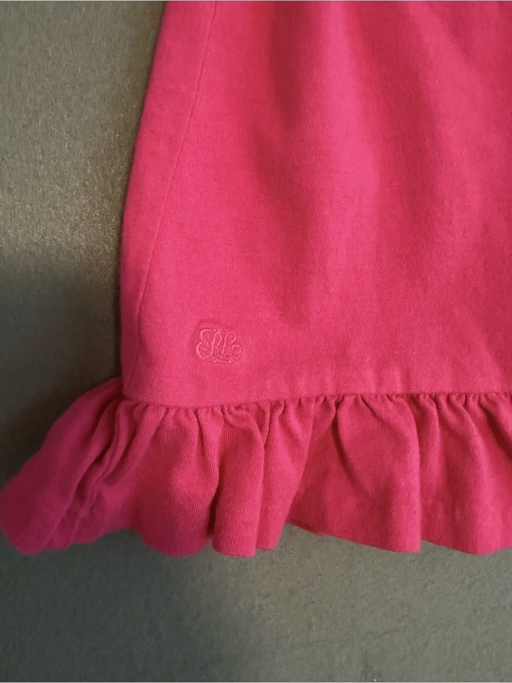 Ralph Lauren Baby Girls Pink Lace Sleeve Ruffle Dress 6M
